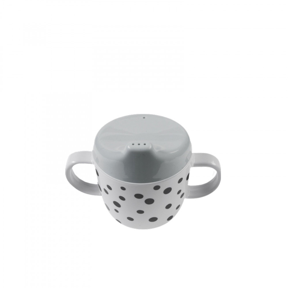 Done by Deer Trinklernbecher Happy Dots, Grau Done by Deer Trinklernbecher Happy Dots, Grau