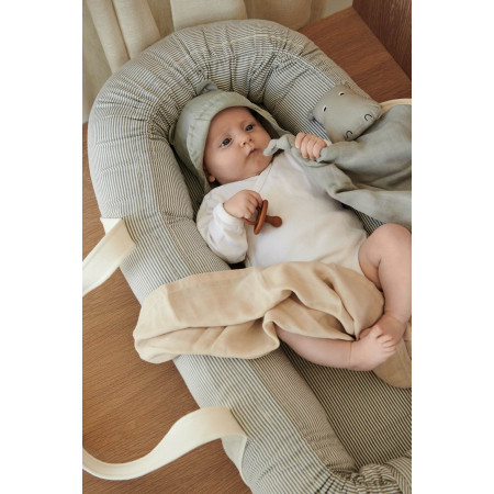 Liewood Babynest / Babytrage Gro Blue wave/creme de la creme