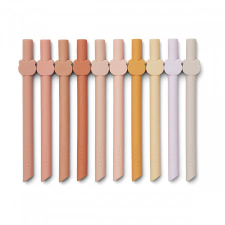 Liewood Strohhalm 10er Set Badu - Rose multi mix