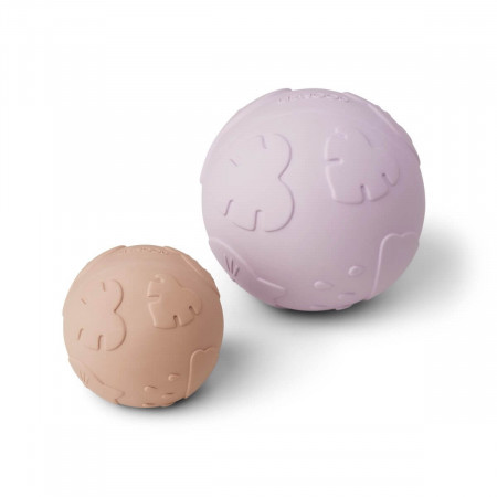 Liewood Baby-Spielball Thea 2er Set - Classic light lavender/rose mix