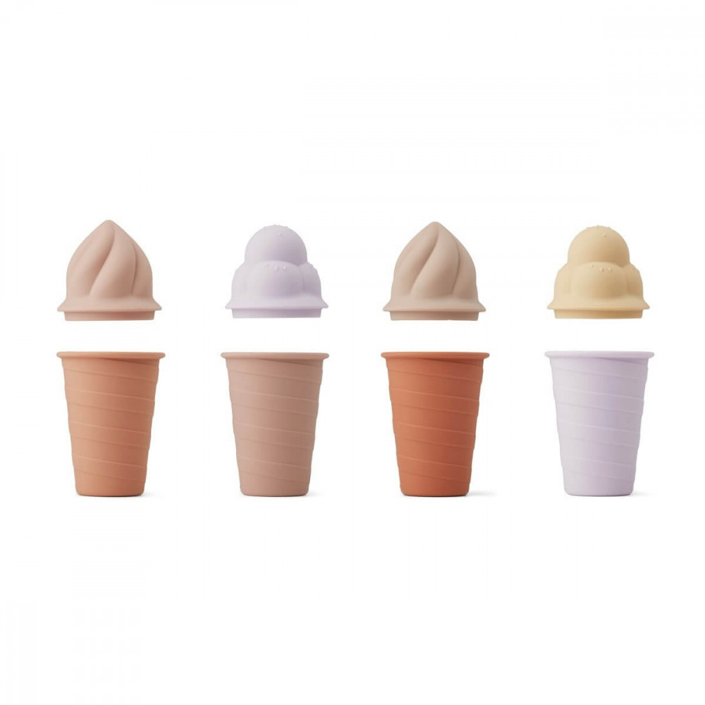 Liewood Waffeleis aus Silikon - 4er Set, Rose multi mix Liewood Waffeleis aus Silikon - 4er Set, Rose multi mix