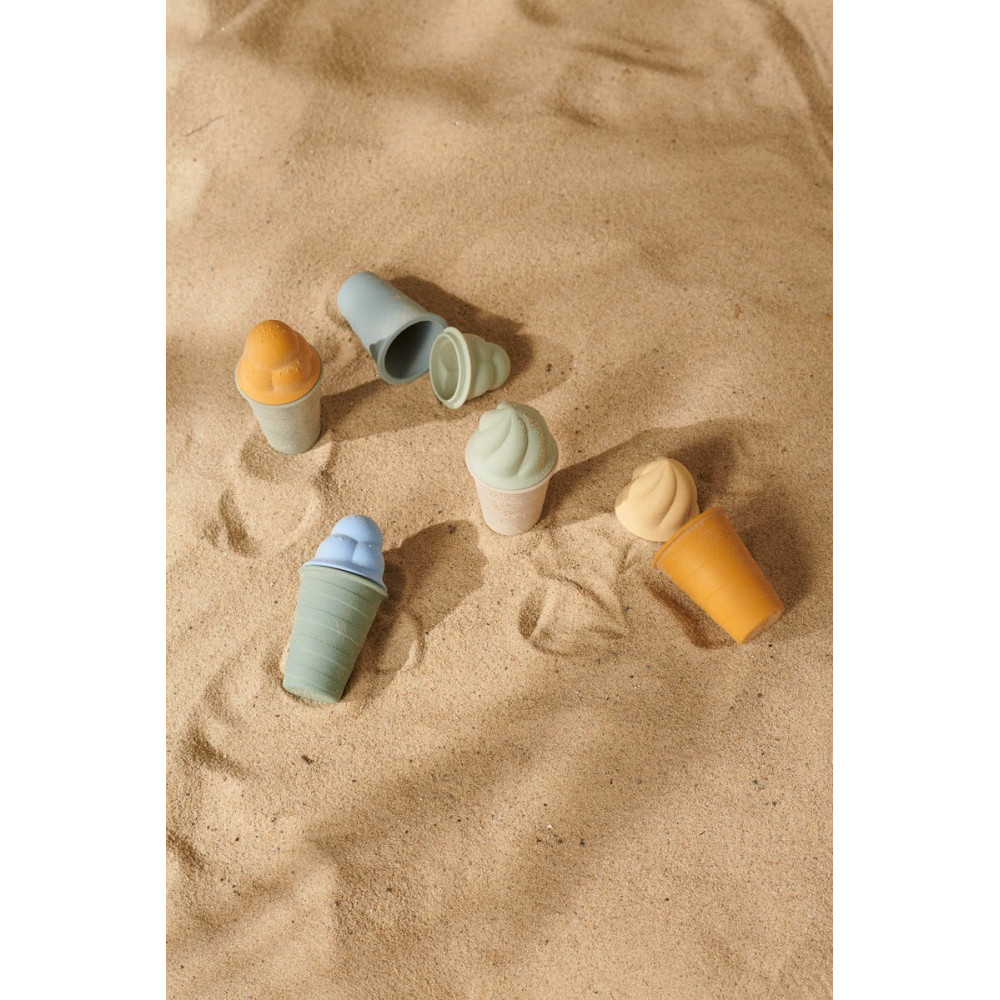 Liewood Waffeleis aus Silikon - 4er Set, Sky blue multi mix Liewood Waffeleis aus Silikon - 4er Set, Sky blue multi mix