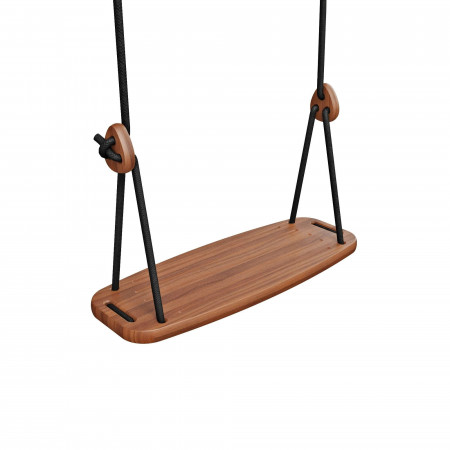 Lillagunga Kinderschaukel Outdoor Walnuss  - Seile Schwarz