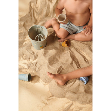 Liewood Silikon Sandspielzeug-Set Dante Dino dove blue multi mix