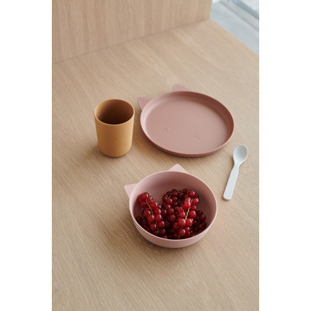 Liewood Geschirr-Set Paul - Cat rose blush Liewood Geschirr-Set Paul - Cat rose blush