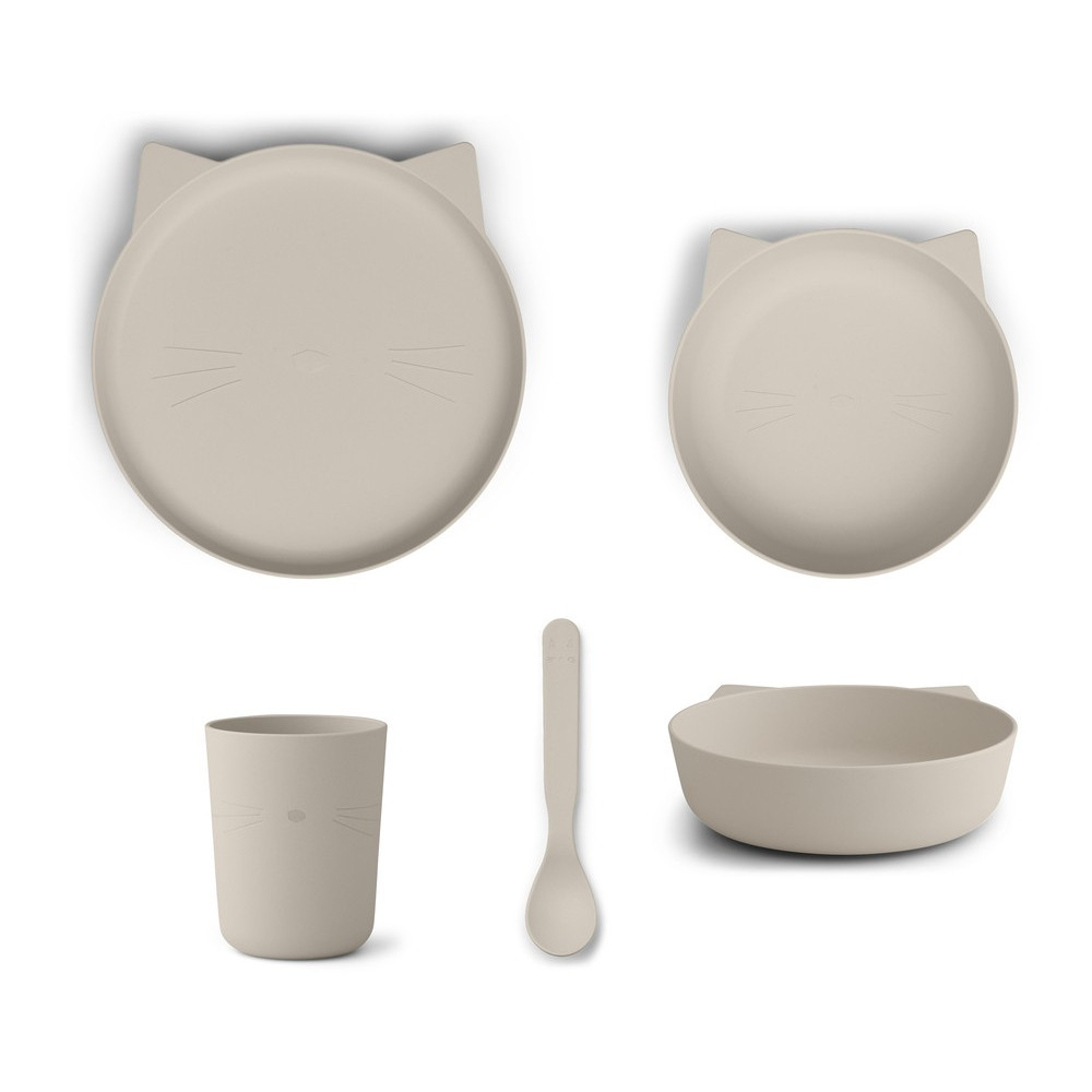 Liewood Geschirr-Set Paul - Cat rose blush Liewood Geschirr-Set Paul - Cat rose blush