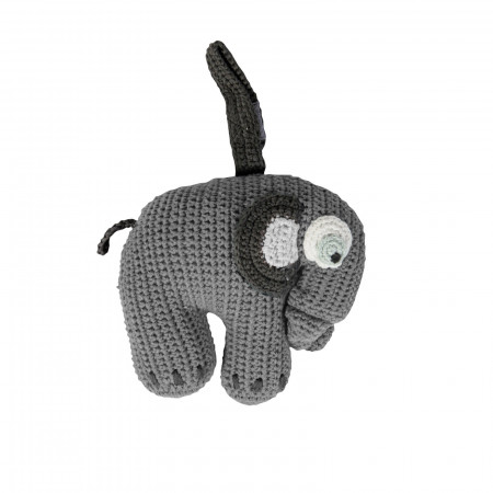 Sebra Häkel-Spieluhr Elephant in grau Sebra Häkel-Spieluhr Elephant in grau