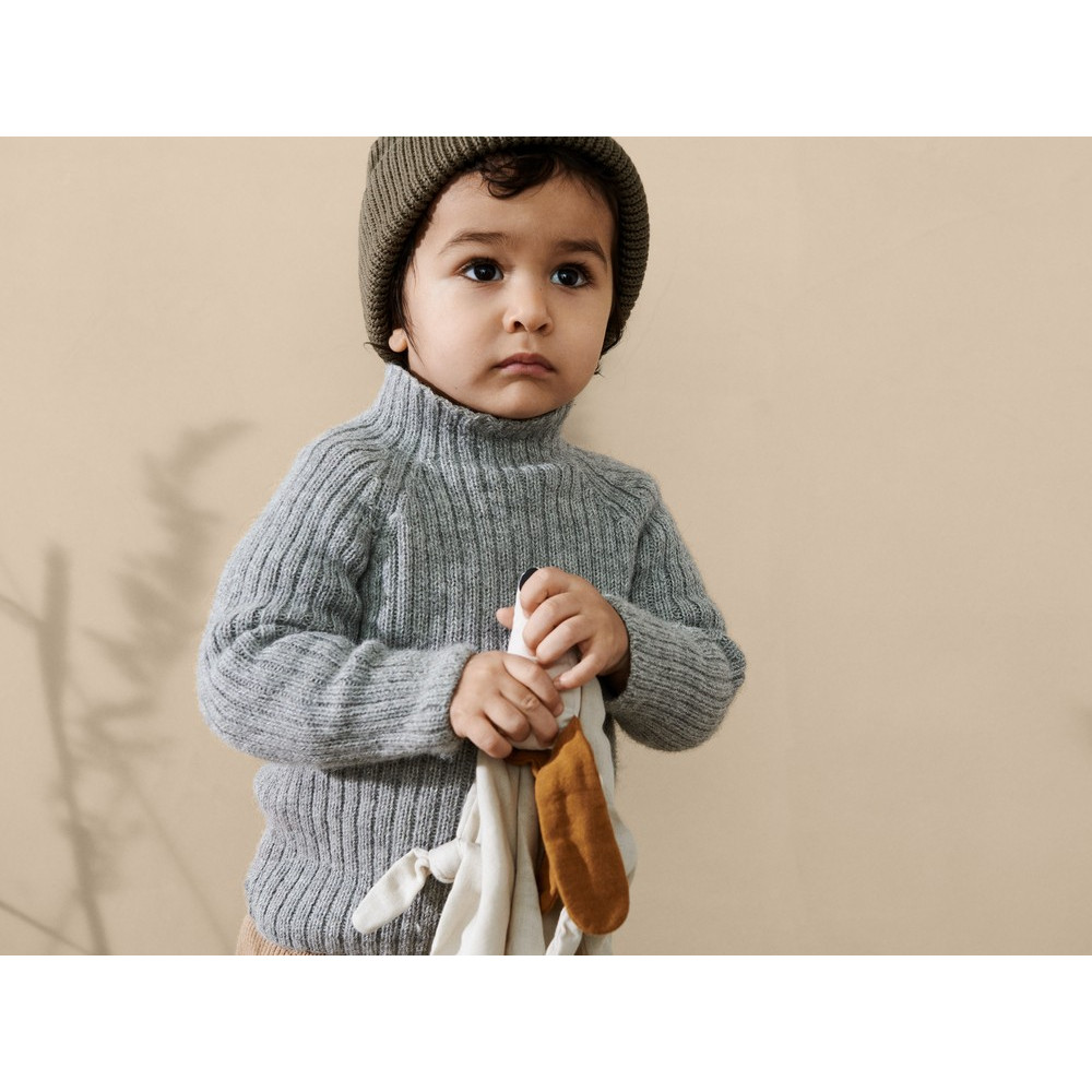 Liewood Kuscheltuch aus Bio-Baumwolle Hippo dove blue