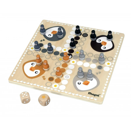 Magni 2in1 Brettspiel Pinguin aus Holz Magni 2in1 Brettspiel Pinguin aus Holz