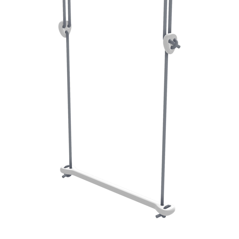 Lillagunga Trapez Bone Birke weiss - Seile grün