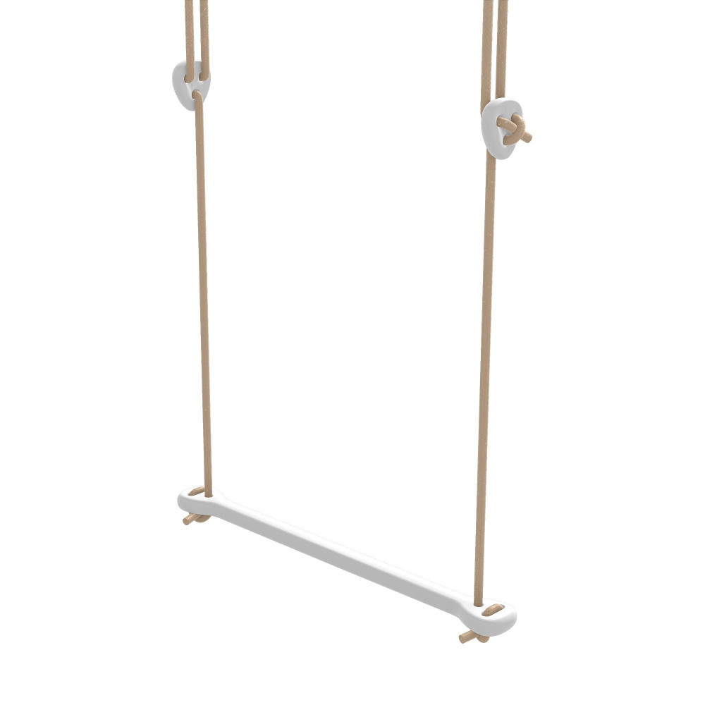 Lillagunga Trapez Bone Birke weiss - Seile grün
