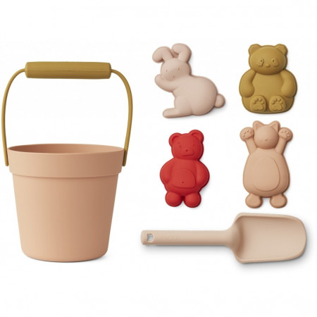 Liewood Silikon Sandspielzeug-Set Dante, Katze senfgelb