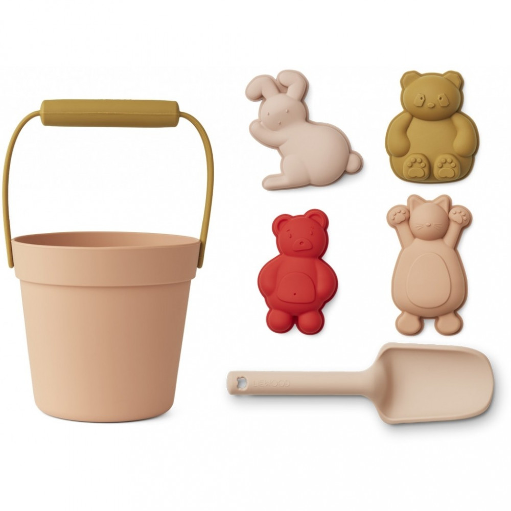 Liewood Silikon Sandspielzeug-Set Dante, Katze senfgelb Liewood Silikon Sandspielzeug-Set Dante, Katze senfgelb