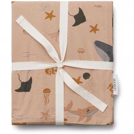 Liewood Babybettwäsche Carmen Sea creature rose mix