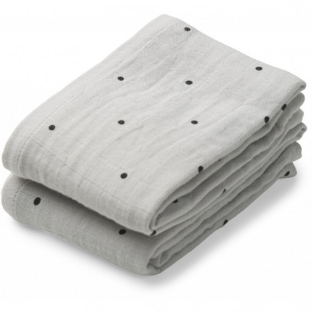 Liewood Lewis Spucktuch 2er Set Seaside light lavender