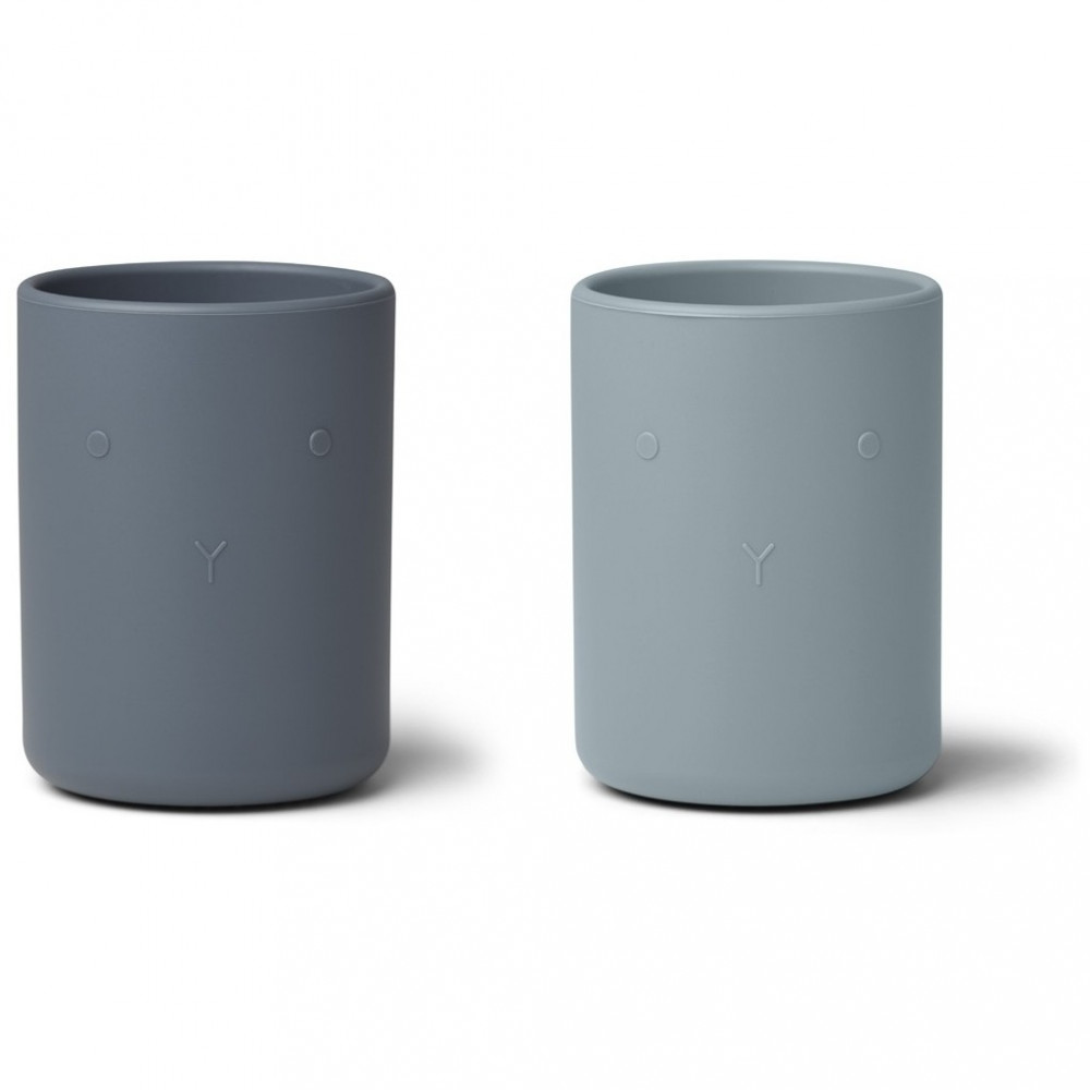 Liewood Silikonbecher Ethan 2er Set Blau Liewood Silikonbecher Ethan 2er Set Blau