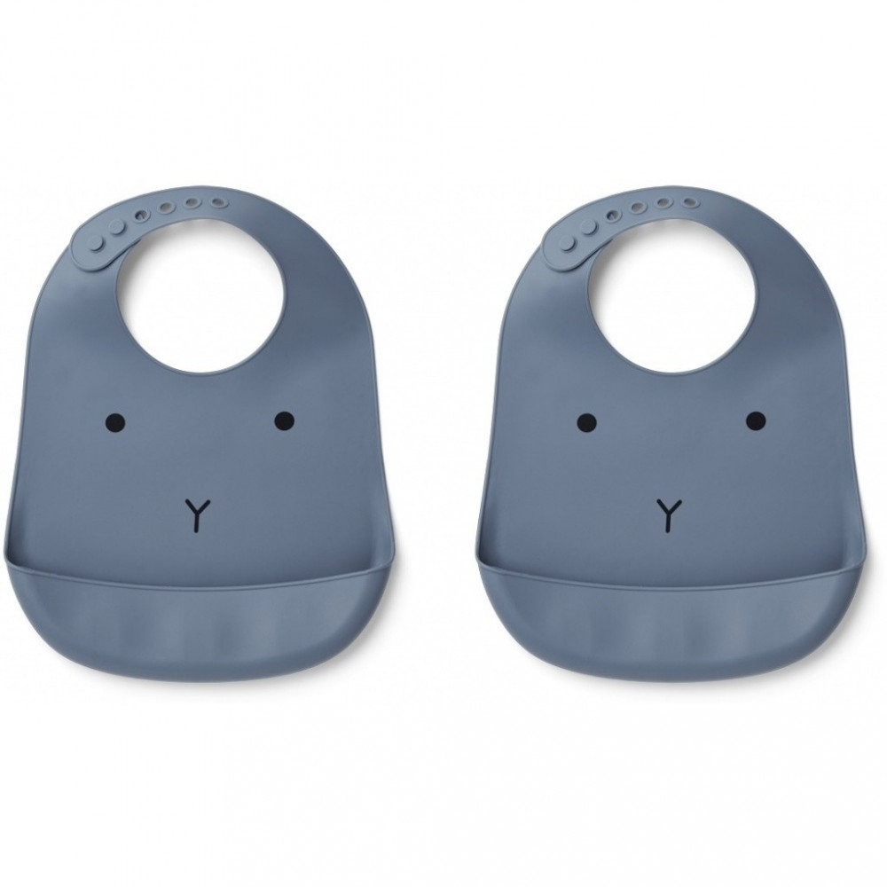 Liewood Silikon Lätzchen-Set Tilda, Hase blau Liewood Silikon Lätzchen-Set Tilda, Hase blau