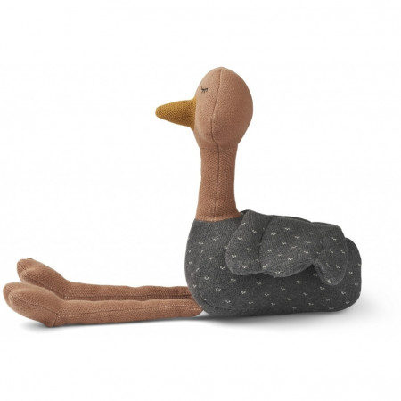 Liewood Kuscheltier Charlotte - Strauß Dark grey melange