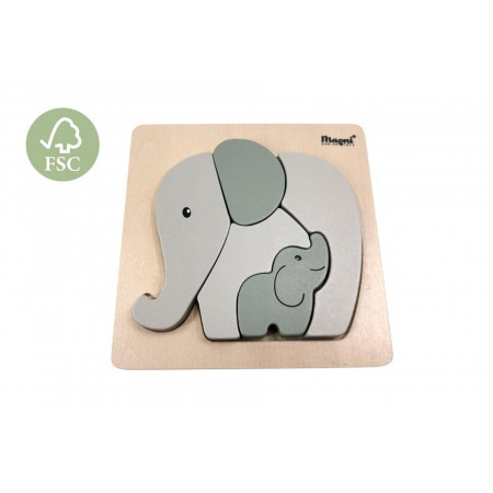 Magni Baby Steckpuzzel Elefant +18M. Magni Baby Steckpuzzel Elefant +18M.