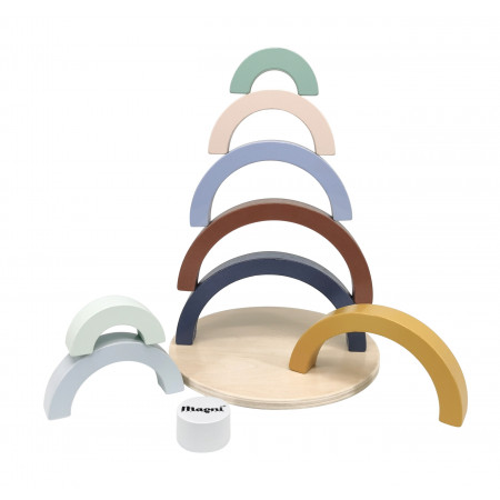 Magni Baby Steckpuzzel Regenbogen +12M.