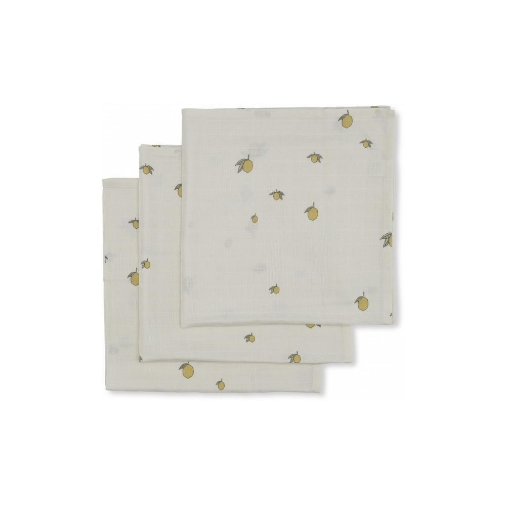 Konges Sløjd Spucktücher 3er-Set Lemon