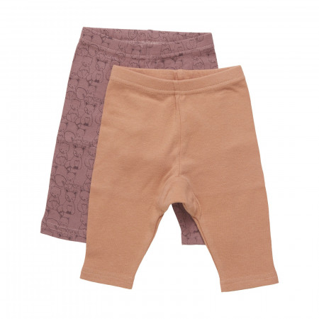 Pippi Leggings 2er Set - Burlwood Gr. 56 - 98