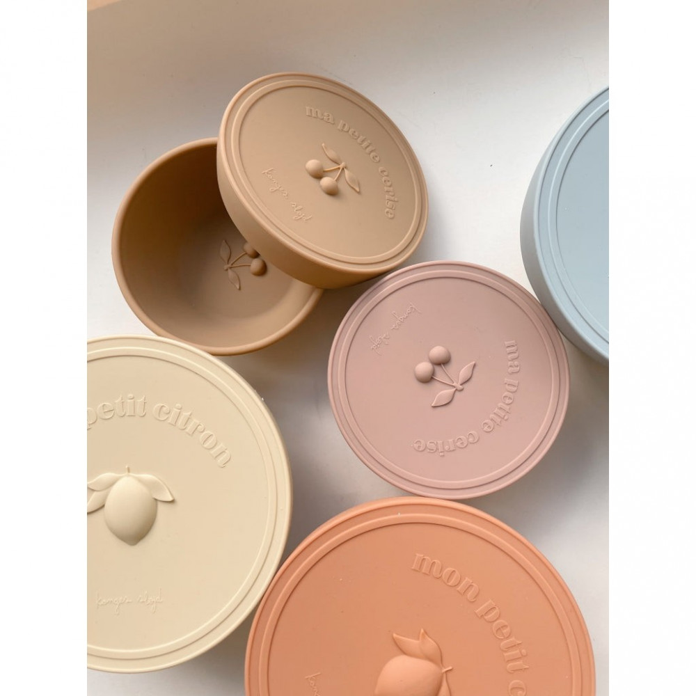 Konges Sløjd 2er Set Snackboxen, Schalen BLUSH/TERRACOTTA RED