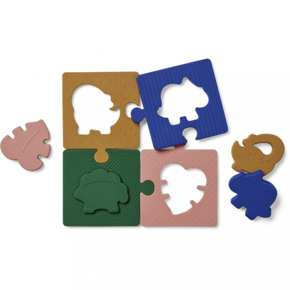 Liewood Silikon Puzzle Bodil, Dino Eden Multi Mix