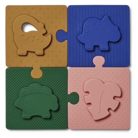 Liewood Silikon Puzzle Bodil, Dino Eden Multi Mix Liewood Silikon Puzzle Bodil, Dino Eden Multi Mix