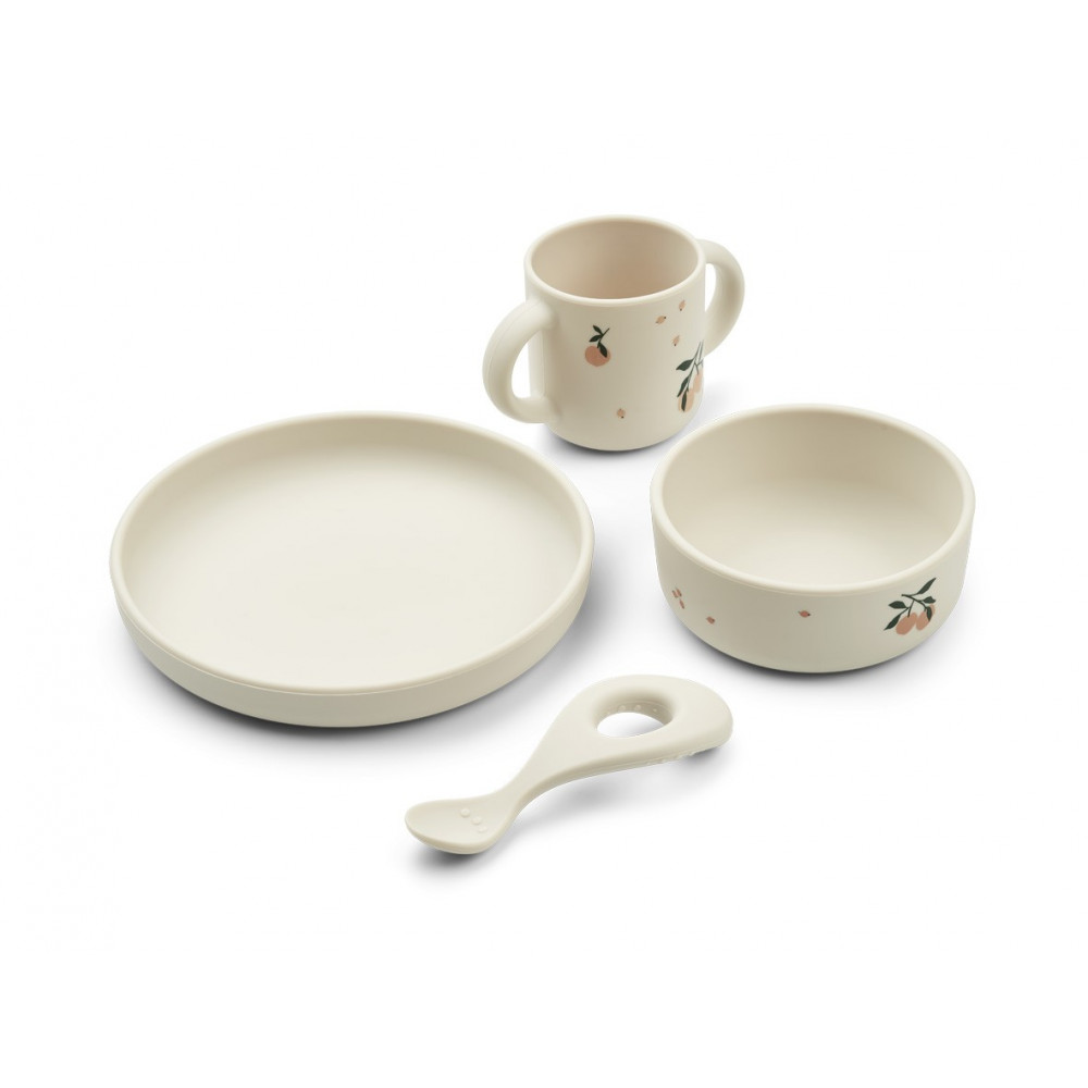 Liewood Silikon Geschirr-Set "Vivi" Peach Liewood Silikon Geschirr-Set "Vivi" Peach