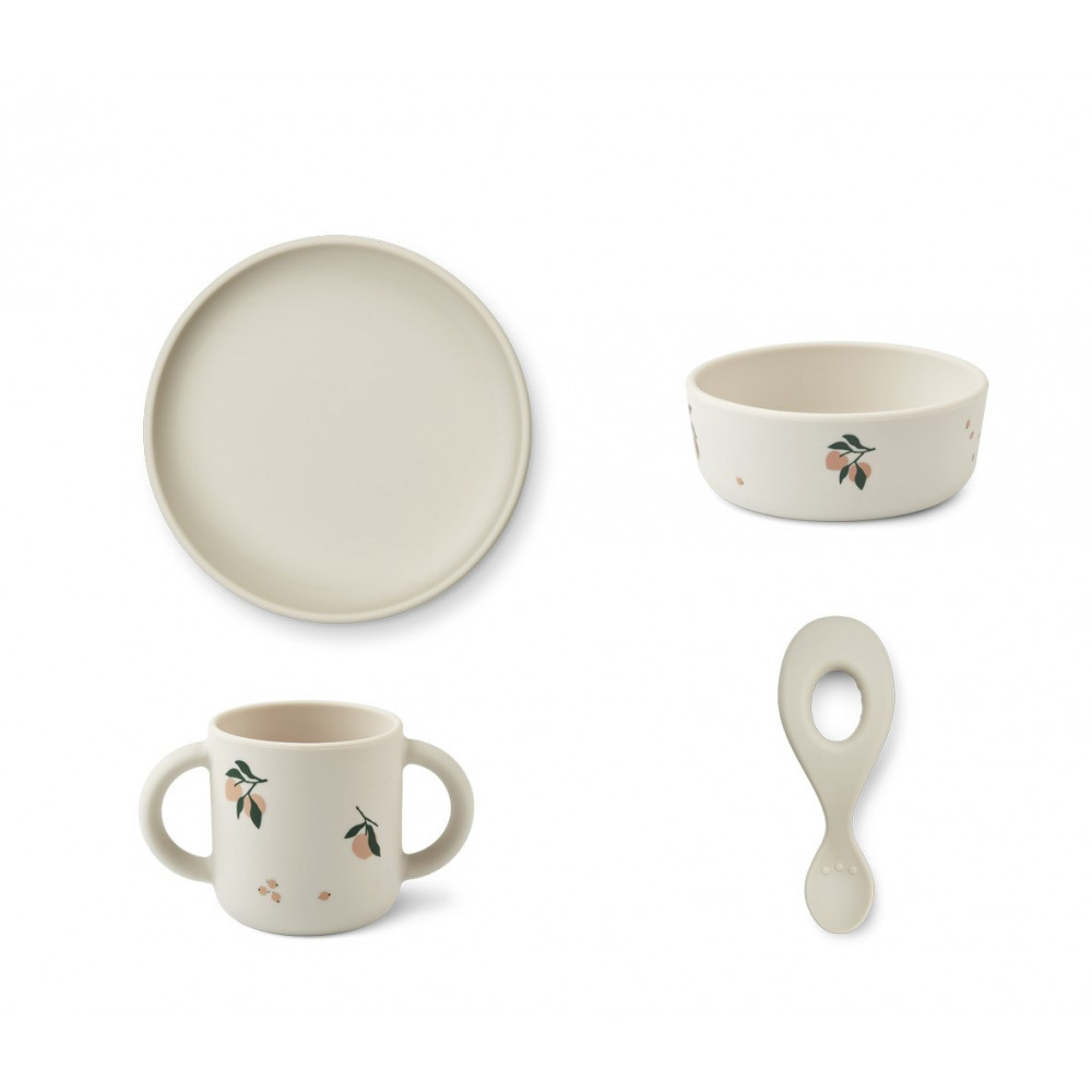 Liewood Silikon Geschirr-Set "Vivi" Peach Liewood Silikon Geschirr-Set "Vivi" Peach