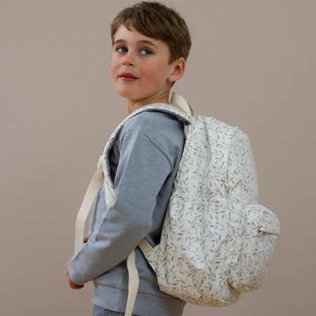 Cam Cam Copenhagen Schulrucksack - Green Leaves