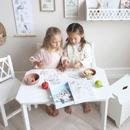 Cam Cam Copenhagen Harlequin Kinderbank - White
