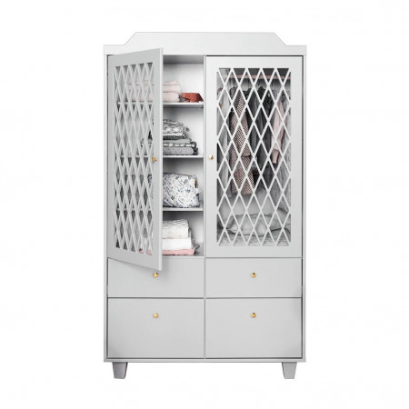 Cam Cam Harlequin Kleiderschrank- Hellgrau