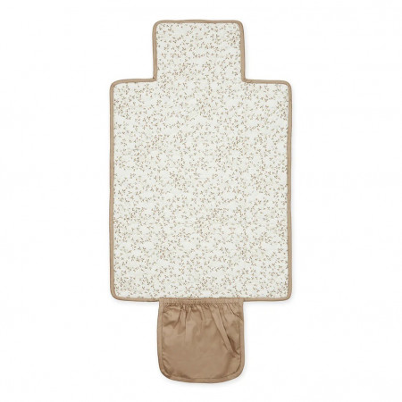 Cam Cam Copenhagen Gesteppte Wickelunterlage - Kamel-beige/Lierre