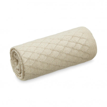Cam Cam Alpaka Strickdecke - Natur