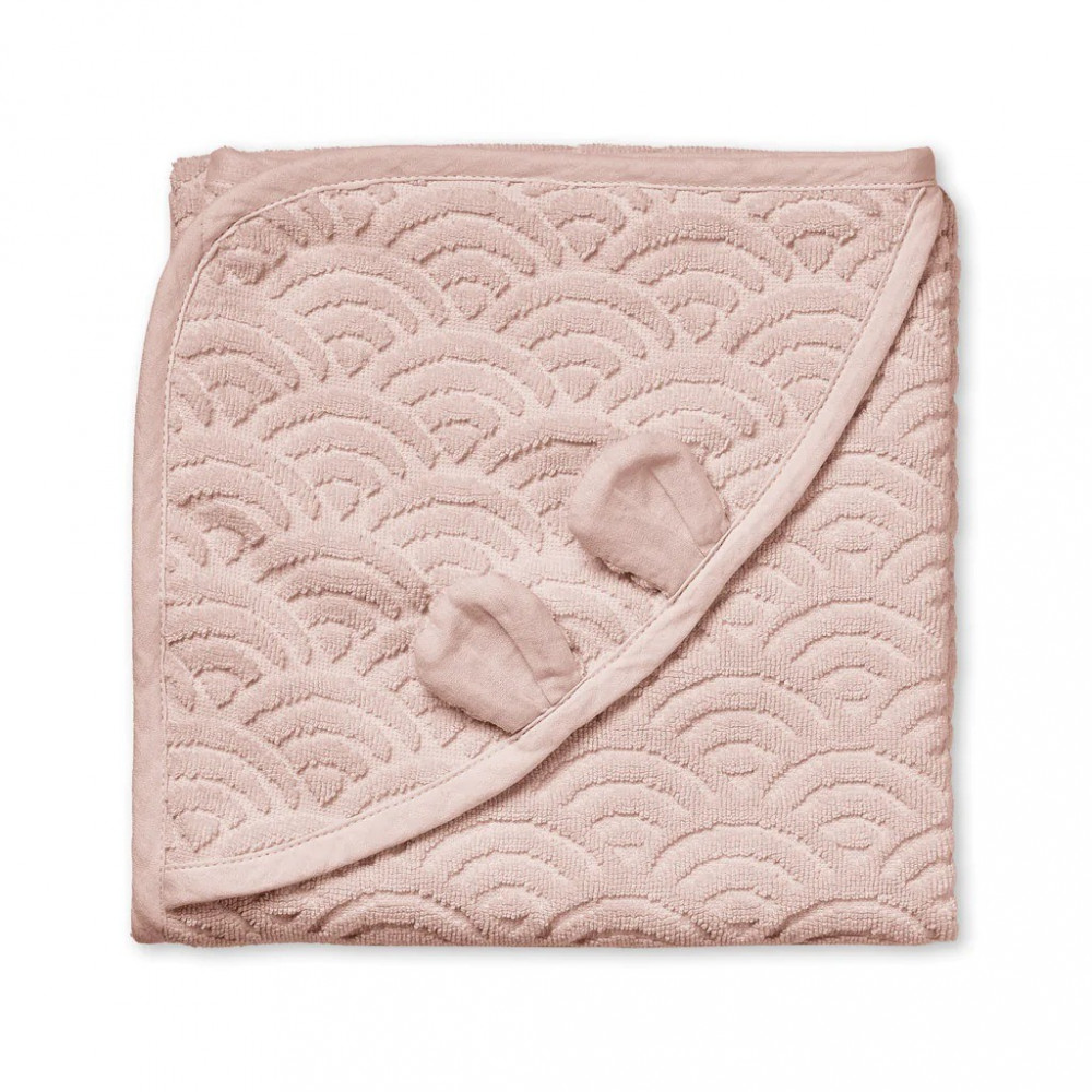 Cam Cam Kapuzenhandtuch mit Öhrchen - Dusty Rose Cam Cam Kapuzenhandtuch mit Öhrchen - Dusty Rose