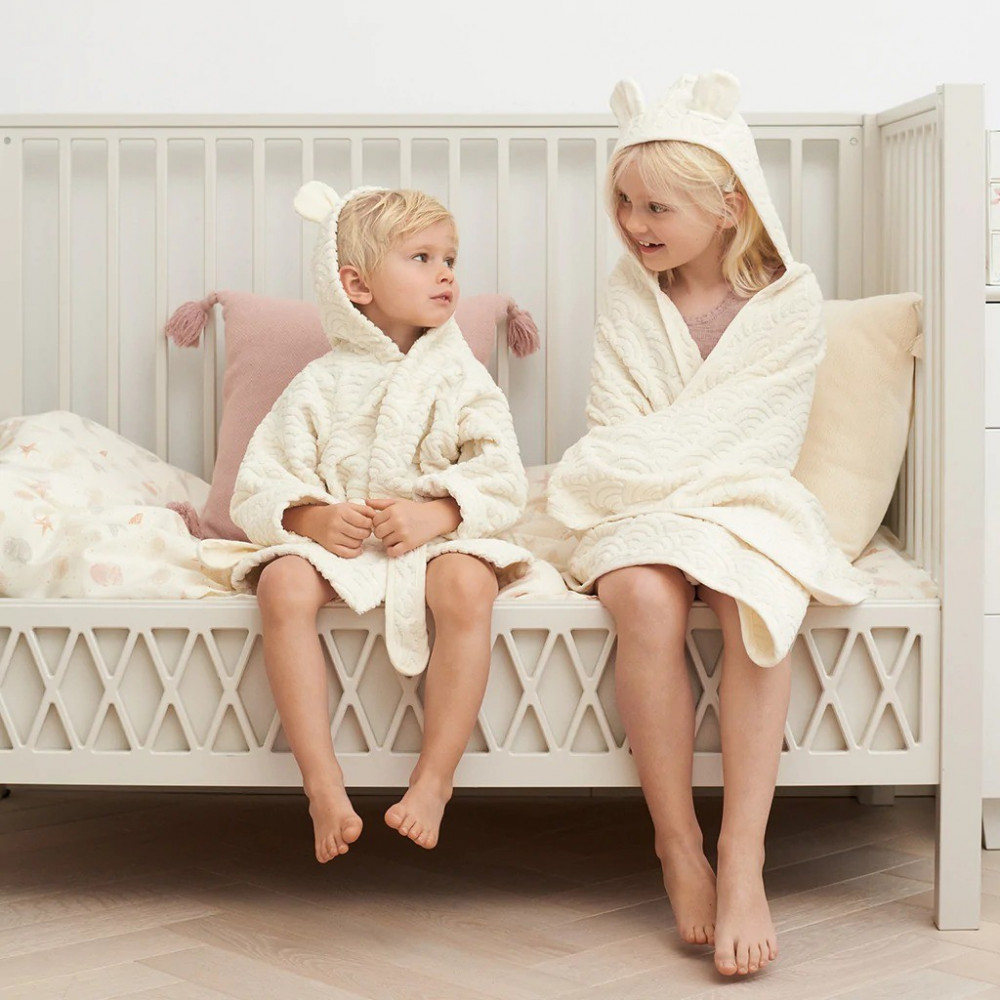 Cam Cam Bademantel mit Kapuze und Öhrchen - White Cam Cam Bademantel mit Kapuze und Öhrchen - White