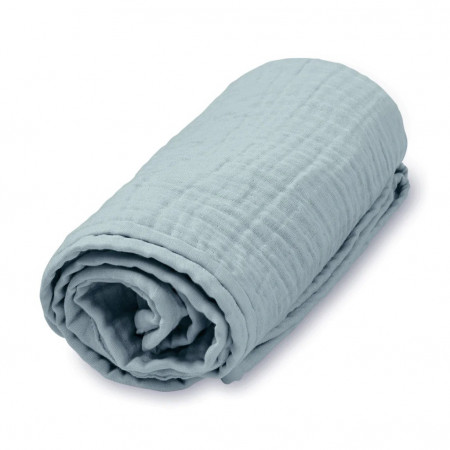 Cam Cam Musselin Babydecke - Petroleum