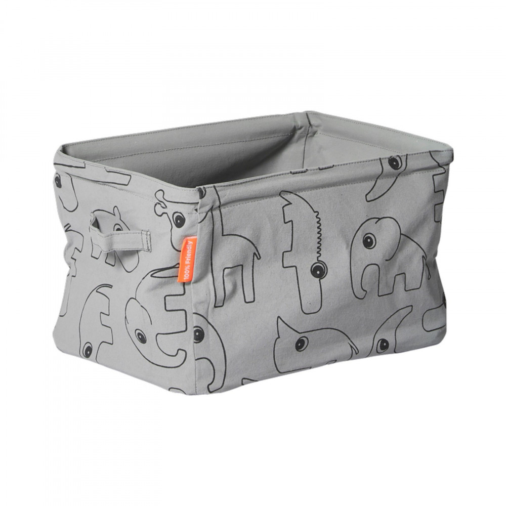 Done by Deer Aufbewahrungsbox aus Stoff, grau