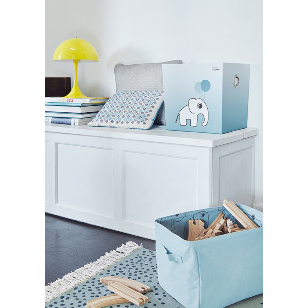 Done by Deer Aufbewahrungsbox aus Stoff, blau