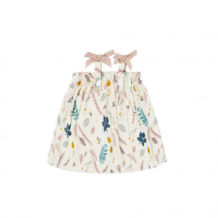 Cam Cam Puppensommerkleid - Pressed Leaves Rose