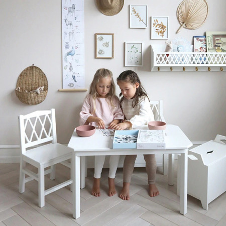 Cam Cam Copenhagen Harlequin Kinderstuhl - Weiß