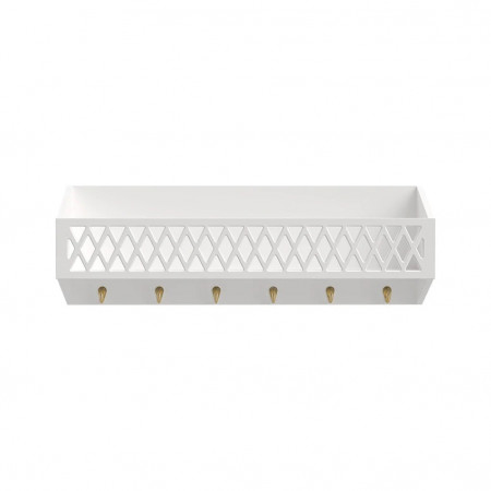 Cam Cam Harlequin Regal mit Haken- Weiß