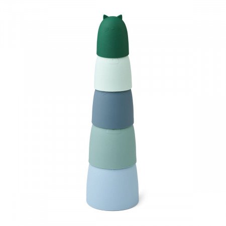 Liewood Silikon Stapelturm "Anneli" Dusty mint multi mix Liewood Silikon Stapelturm "Anneli" Dusty mint multi mix