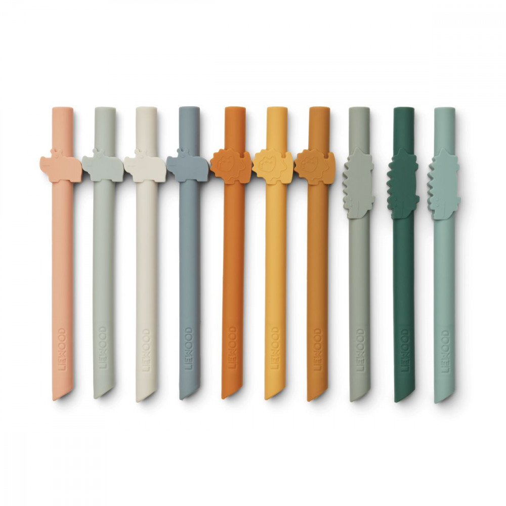 Liewood Strohhalm 10er-Set "Badu" Mustard Multi mix Liewood Strohhalm 10er-Set "Badu" Mustard Multi mix