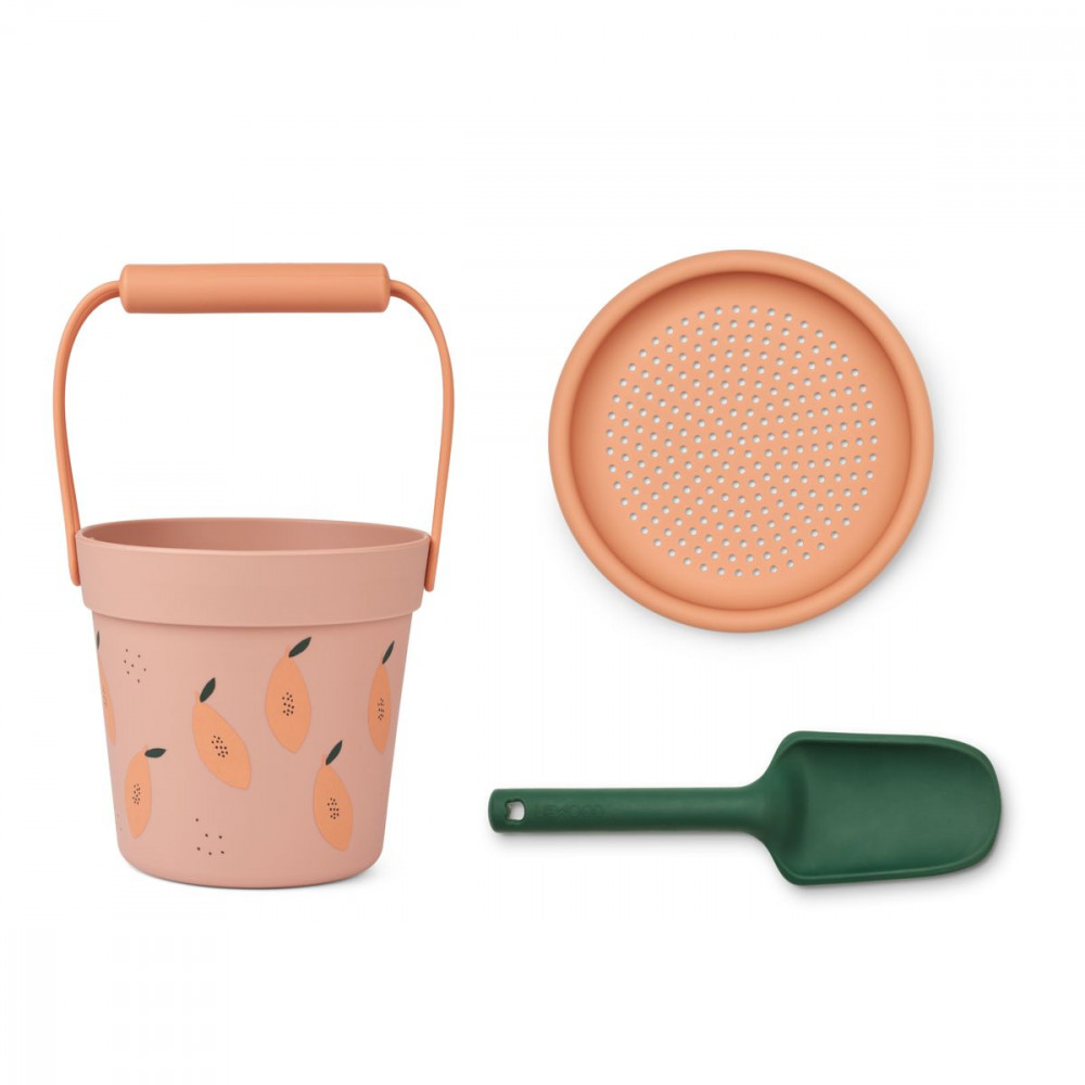 Liewood Silikon Sandspielzeug-Set Elmo Papaya / pale tuscany