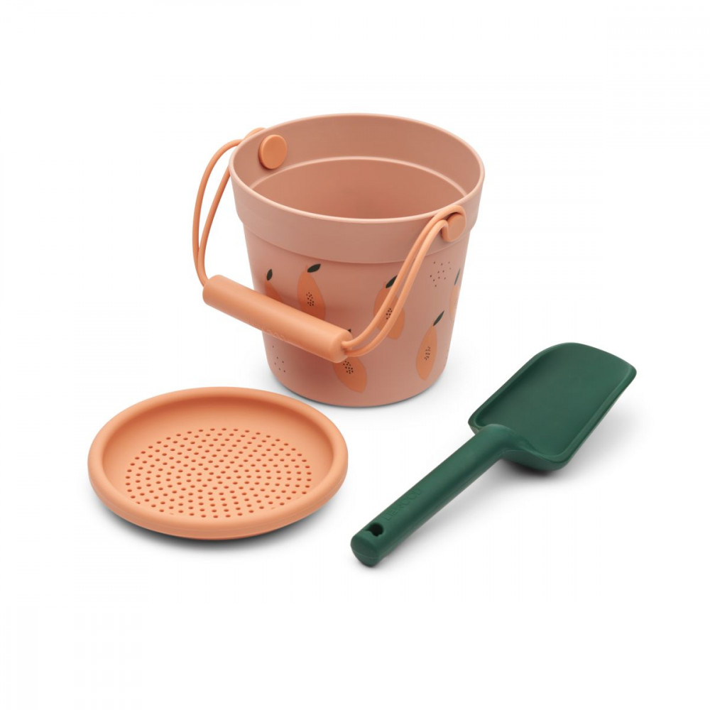 Liewood Silikon Sandspielzeug-Set Elmo Papaya / pale tuscany