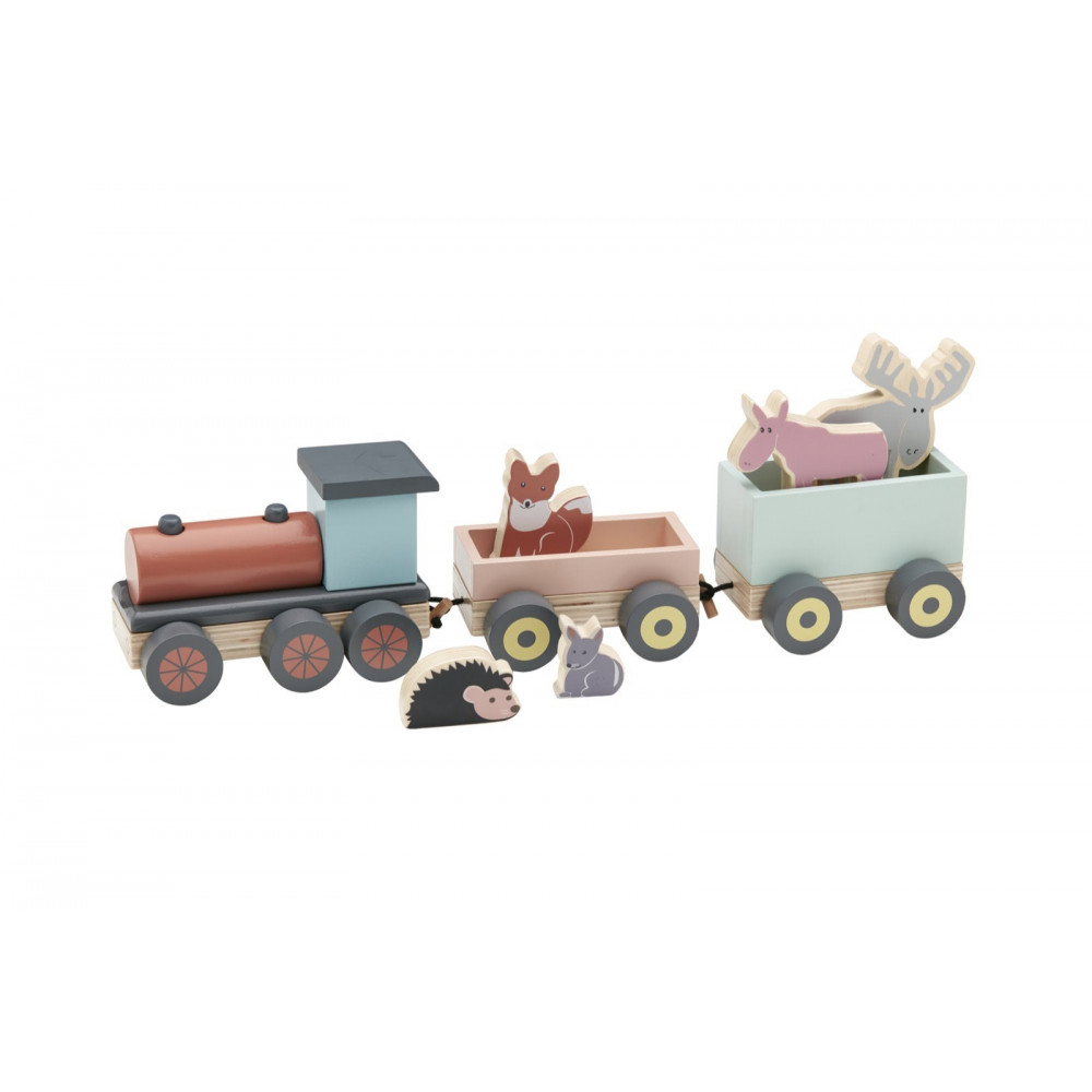 Kids Concept Zug mit Waldtieren aus Holz Kids Concept Zug mit Waldtieren aus Holz