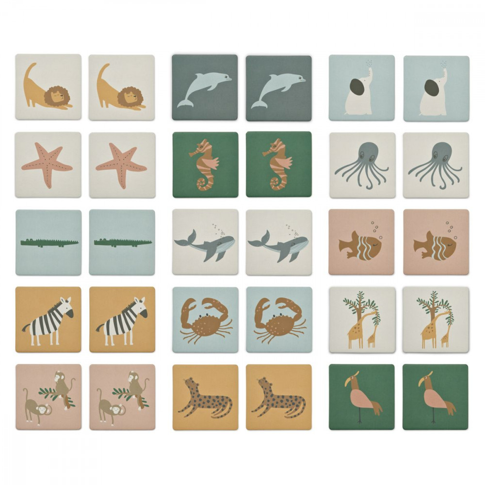 Liewood "Wallis Memospiel" Sea creature / All together mix Liewood "Wallis Memospiel" Sea creature / All together mix